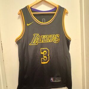 Nike Black NBA Snake Embossed Swingman Jersey